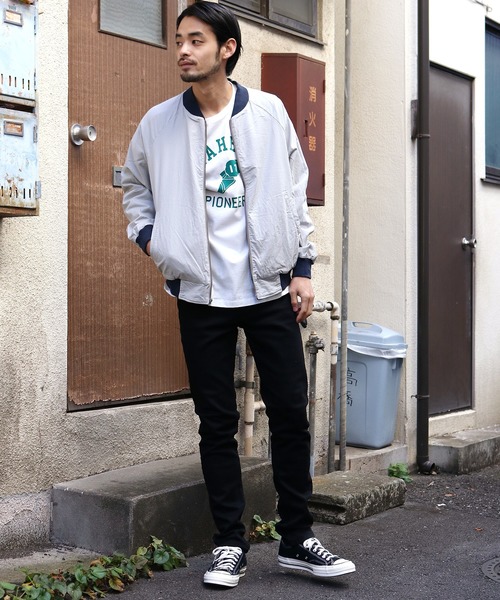 CAL O LINE（キャルオーライン）の「CAL O LINE/キャルオーライン VELOUR BLOUSON リバーシブルベロアブルゾン（ブルゾン・メンズ・ネイビー・M/L）」の8枚目の写真