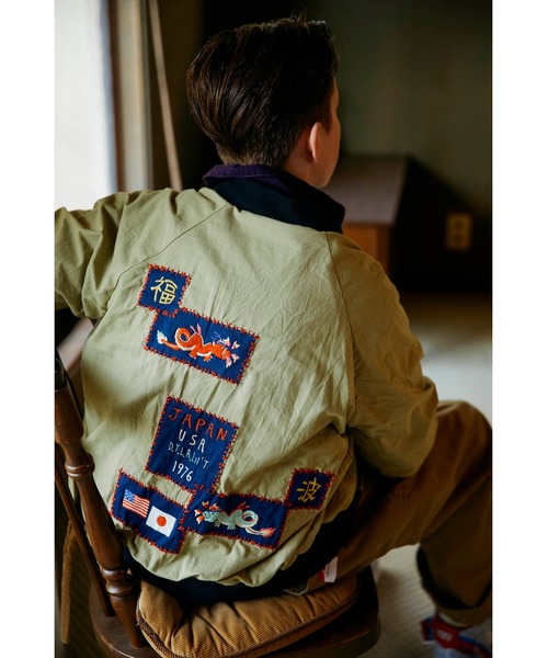 CAL O LINE（キャルオーライン）の「CAL O LINE/キャルオーライン VELOUR BLOUSON リバーシブルベロアブルゾン（ブルゾン・メンズ・ネイビー・M/L）」の18枚目の写真