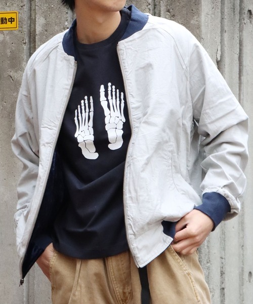 CAL O LINE（キャルオーライン）の「CAL O LINE/キャルオーライン VELOUR BLOUSON リバーシブルベロアブルゾン（ブルゾン・メンズ・ネイビー・M/L）」の21枚目の写真