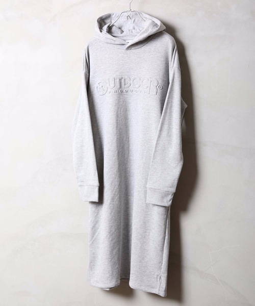 OUTDOOR PRODUCTS APPAREL(アウトドアプロダクツアパレル)の「【OUTDOOR PRODUCTS】エンボスパーカーワンピース ブランドロゴ(ワンピース・レディース・杢グレー/オレンジ系その他/ミント/アイボリー・MEDIUM/LARGE)」の17枚目の写真