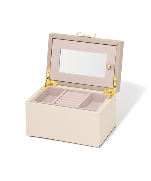 Francfranc ジュエリーボックス　Lサイズ バイカラー ジュエリーボックス S ベージュ（収納グッズ）｜Francfranc