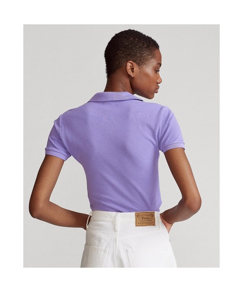 POLO RALPH LAUREN（ポロ ラルフ ローレン）の「スリム フィット ストレッチ ポロシャツ（ポロシャツ・レディース・パープル・SMALL/MEDIUM/LARGE/X-LARGE/X-SMALL）」の3枚目の写真