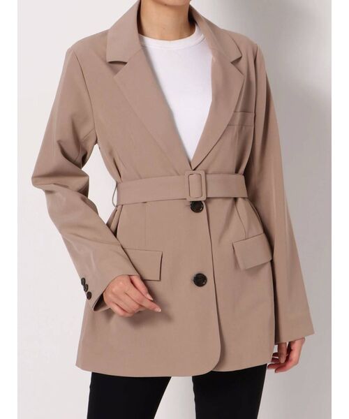 dazzlin（ダズリン）の「クラシックテーラードジャケット（テーラードジャケット・レディース・ブラック/ベージュ/グレー・FREE）」の3枚目の写真