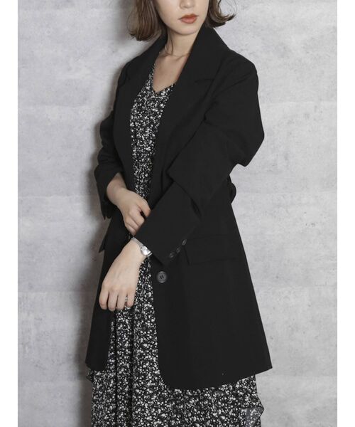 dazzlin（ダズリン）の「クラシックテーラードジャケット（テーラードジャケット・レディース・ブラック/ベージュ/グレー・FREE）」の2枚目の写真