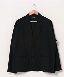 BAYBLO | 【ユニセックス】【セットアップ対応】【ストレッチ】ジョーゼット ワイドシルエット 2B テーラードジャケット シャツ (BG)(テーラードジャケット)