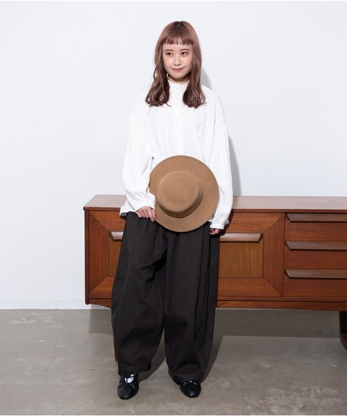 MERLOT（メルロー）の「ヴィンテージ袖バルーンブラウス（シャツ/ブラウス・レディース・ホワイト/ブラック/ナチュラル・FREE）」の5枚目の写真