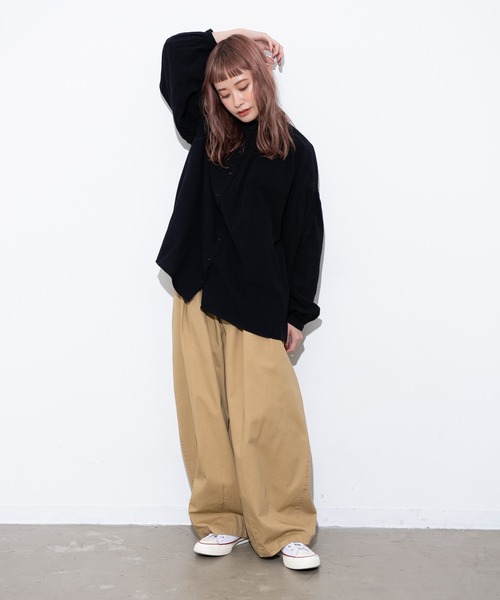 MERLOT（メルロー）の「ヴィンテージ袖バルーンブラウス（シャツ/ブラウス・レディース・ホワイト/ブラック/ナチュラル・FREE）」の10枚目の写真