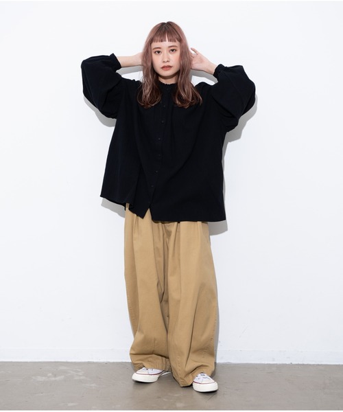 MERLOT（メルロー）の「ヴィンテージ袖バルーンブラウス（シャツ/ブラウス・レディース・ホワイト/ブラック/ナチュラル・FREE）」の11枚目の写真