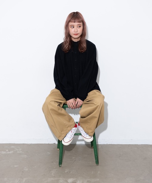 MERLOT（メルロー）の「ヴィンテージ袖バルーンブラウス（シャツ/ブラウス・レディース・ホワイト/ブラック/ナチュラル・FREE）」の12枚目の写真