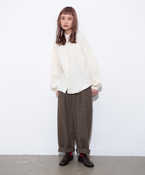 MERLOT（メルロー）の「ヴィンテージ袖バルーンブラウス（シャツ/ブラウス・レディース・ホワイト/ブラック/ナチュラル・FREE）」の20枚目の写真