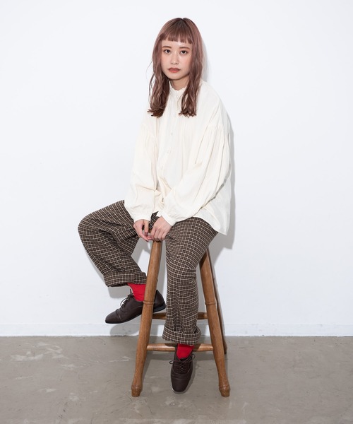 MERLOT（メルロー）の「ヴィンテージ袖バルーンブラウス（シャツ/ブラウス・レディース・ホワイト/ブラック/ナチュラル・FREE）」の22枚目の写真