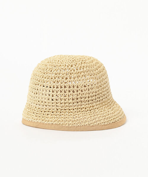 Demi-Luxe BEAMS（デミルクス ビームス）の「GRILLO / ペーパー クロシェハット（ハット・レディース・ブラック/ベージュ・ONE SIZE）」の6枚目の写真