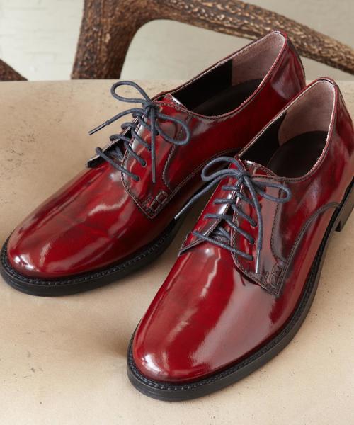 green label relaxing（グリーンレーベルリラクシング）の「[ダニエラ・モリ]DANIERA MORI レースアップシューズ  ◆（ドレスシューズ・レディース・ワインレッド/ブラック/ホワイト・38/36/37）」の3枚目の写真