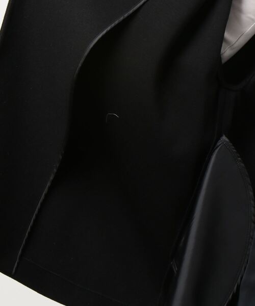 DouDou（ドゥドゥ）の「ハーフコート（その他アウター・レディース・ブラック/ベージュ/オフホワイト・FREE）」の4枚目の写真