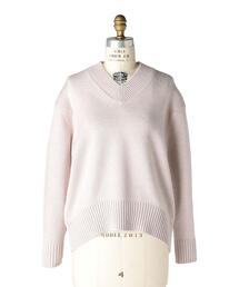 Drawer 7G天竺編み カシミヤコットン Vネック 長袖ニット セーター 54758781_352_d_215.jpg