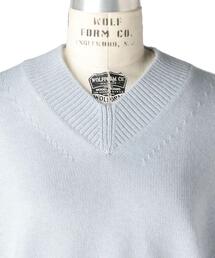 Drawer（ドゥロワー）の「Drawer 7G天竺編みVネックプルオーバーニット