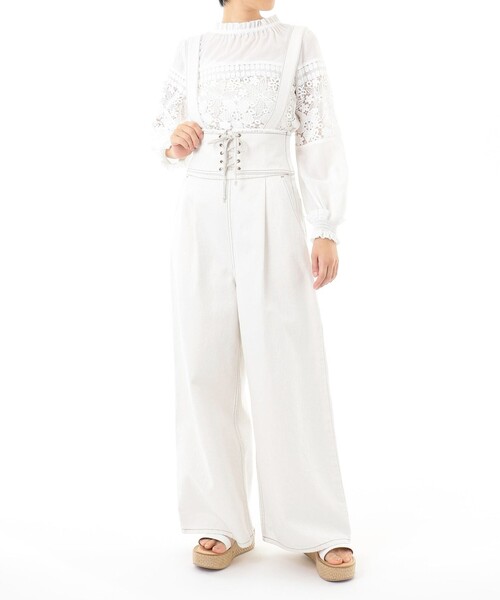 ハイウエストデニムパンツ デニムパンツ Grace Continental グレースコンチネンタル のファッション通販 Zozotown