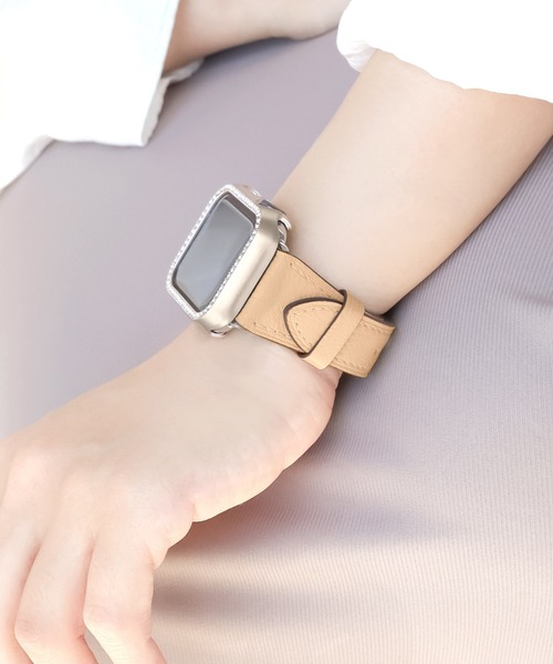 Urban Coral（アーバンコーラル）の「Apple Watch Band / アップルウォッチ バンド メタル  レザー / Urban Coral（デジタル腕時計・レディース・ブラック/シルバー×ブラック/シルバー/ゴールド/ピンクゴールド/シルバー系その他/シルバー×ゴールド/ブルー/ピンク/グレー系その他/ゴールド系その他/シャンパン/ゴールド系/ベージュ系/シルバー系/ブラック系/ライトグレー系2/ピンク系2/パープル系1/ピンク系1/ライトグリーン系1/レッド系2/アイボリー系1/レッド系1/ローズ系2/ベージュ系2/ブラウン系2/ベージュ系1/ブルー系1/グレー系1/ブラウン系1/ライトグレー系1/グレー系2/ローズ系1/ブラック系3/ホワイト系3/グレー系3/ベージュ系3/パープル系3/グレー系4/オレンジ系3/ピンク系4/ピンク系3/ベージュ系4/ブルー系3/レッド系3/パープル系4/ピンク系/オレンジ系4/ブラウン系3/ベージュ系その他5/ローズ系3/グレー系6/グレー系5・40mm/44mm）」の22枚目の写真