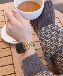 Apple Watch Band / アップルウォッチ バンド メタル レザー / Urban Coral