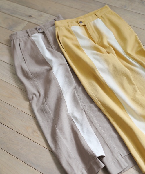 select MOCA(セレクトモカ)の「グラデーションデザインパンツ(デニムパンツ・レディース・ベージュ/イエロー・SMALL/MEDIUM)」の19枚目の写真