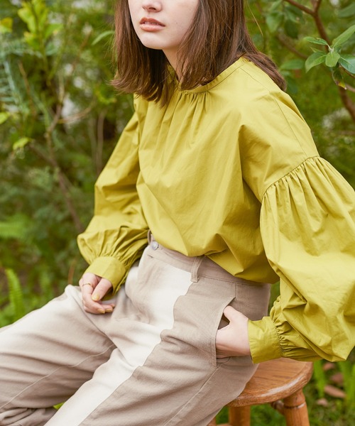 select MOCA(セレクトモカ)の「グラデーションデザインパンツ(デニムパンツ・レディース・ベージュ/イエロー・SMALL/MEDIUM)」の13枚目の写真