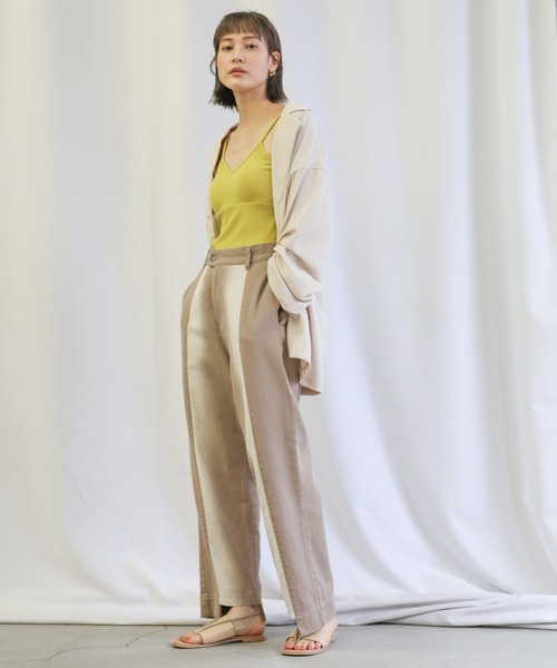 select MOCA(セレクトモカ)の「グラデーションデザインパンツ(デニムパンツ・レディース・ベージュ/イエロー・SMALL/MEDIUM)」の20枚目の写真