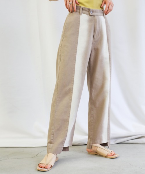 select MOCA(セレクトモカ)の「グラデーションデザインパンツ(デニムパンツ・レディース・ベージュ/イエロー・SMALL/MEDIUM)」の22枚目の写真