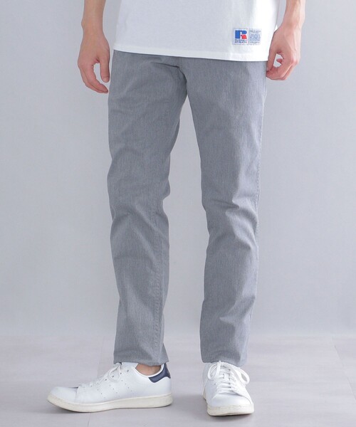SHIPS（シップス）の「SHIPS:〈抗菌加工〉japan quality カラー テーパード スリム チノパンツ（チノパンツ・メンズ・ホワイト/ライトグレー/ブラック/ベージュ/ネイビー/グレー/ライトオリーブ/キャメル/オリーブ/ダークグレー/ダークブラウン/グレー系その他/ヘザーグレー/ダークブルー/ロイヤルブルー/ブラウン/オフホワイト・34/32/30/31/33/29）」の6枚目の写真