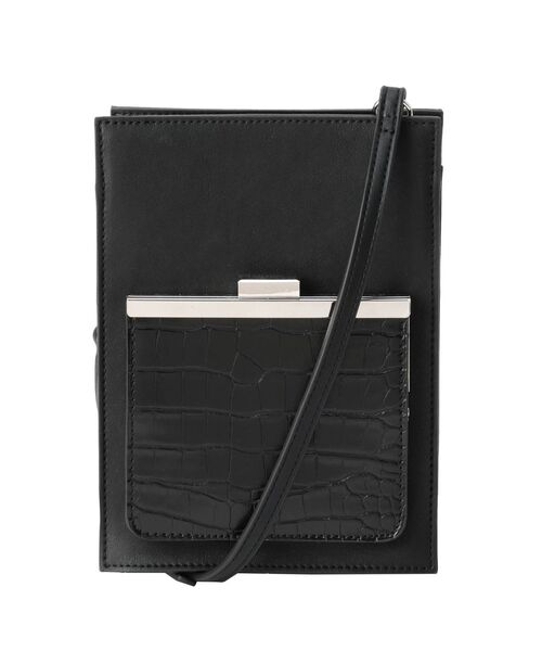 MURUA(ムルーア)の「フロントポケットミニバッグ(ショルダーバッグ・レディース・ブラック/カーキ・FREE)」の14枚目の写真