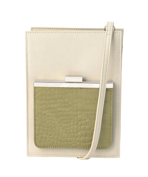 MURUA(ムルーア)の「フロントポケットミニバッグ(ショルダーバッグ・レディース・ブラック/カーキ・FREE)」の15枚目の写真