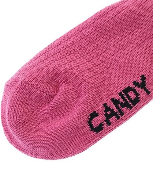 Candy Stripper(キャンディストリッパー)の「DAISY RIB SOCKS(ソックス/靴下・レディース・ブラック/グリーン/ピンク・FREE)」の4枚目の写真
