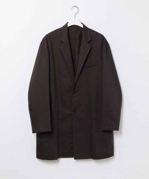 ADAM ET ROPE'(アダムエロペ)の「ヴィンテージツイル ルーズシルエット チェスターコート/UNISEX(チェスターコート・メンズ・ベージュ/カーキ/スミクロ・M/L)」の2枚目の写真