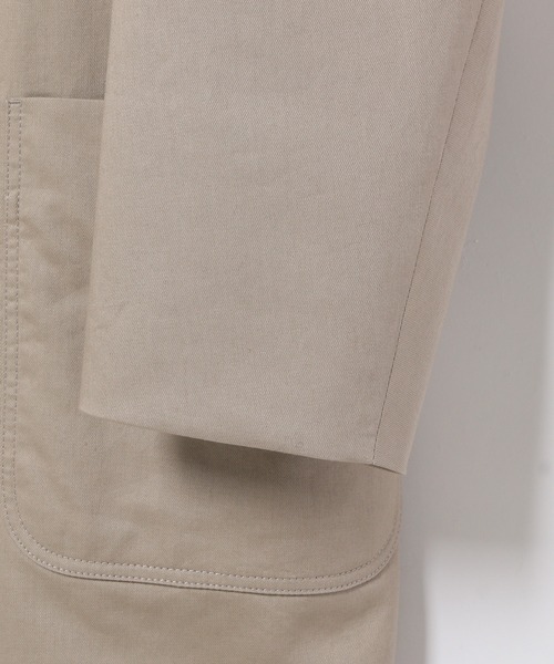 ADAM ET ROPE'(アダムエロペ)の「ヴィンテージツイル ルーズシルエット チェスターコート/UNISEX(チェスターコート・メンズ・ベージュ/カーキ/スミクロ・M/L)」の18枚目の写真