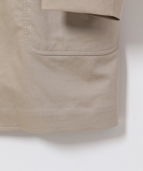 ADAM ET ROPE'(アダムエロペ)の「ヴィンテージツイル ルーズシルエット チェスターコート/UNISEX(チェスターコート・メンズ・ベージュ/カーキ/スミクロ・M/L)」の13枚目の写真