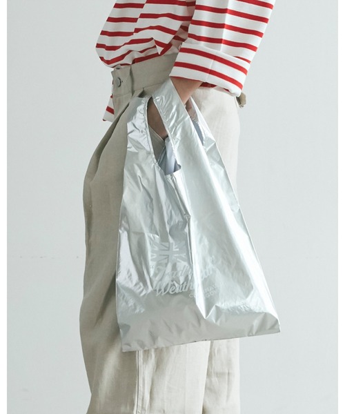 Traditional Weatherwear（トラディショナルウェザーウェア）の「MARCHE BAG MINI（エコバッグ/サブバッグ・レディース・ゴールド/シルバー・FREE）」の7枚目の写真