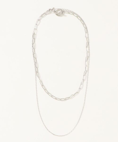 DouDou（ドゥドゥ）の「2WAY2連チェーンネックレス（ネックレス・レディース・ゴールド/シルバー・FREE）」の2枚目の写真