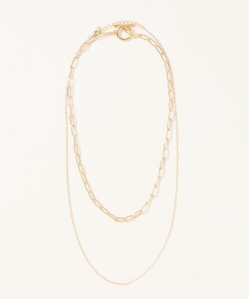 DouDou（ドゥドゥ）の「2WAY2連チェーンネックレス（ネックレス・レディース・ゴールド/シルバー・FREE）」の5枚目の写真