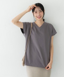 ＼新色登場／フレンチスリーブVネックTシャツ COTTON from the US