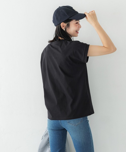 cloth＆cross コーヒーTシャツ　Ｖネック　フレンチスリーブ　白 楽天市場】フレンチスリーブ vネックの通販