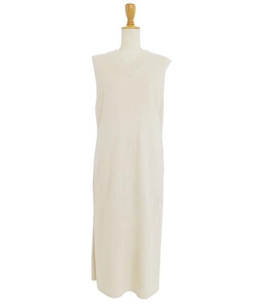 BLUEEAST(ブルーイースト)の「ロングニットベスト(ベスト・レディース・アイボリー/ブラック/グレー・MEDIUM)」の19枚目の写真