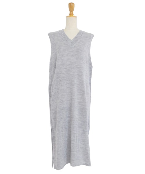 BLUEEAST(ブルーイースト)の「ロングニットベスト(ベスト・レディース・アイボリー/ブラック/グレー・MEDIUM)」の21枚目の写真