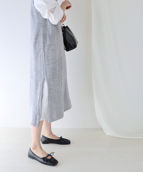 BLUEEAST(ブルーイースト)の「ロングニットベスト(ベスト・レディース・アイボリー/ブラック/グレー・MEDIUM)」の16枚目の写真