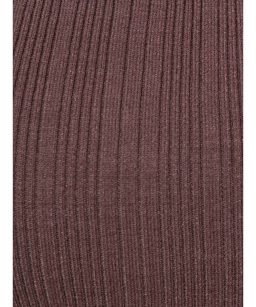 MERCURYDUO（マーキュリーデュオ）の「アシメネックオフショルリブニット（ニット/セーター・レディース・ブラウン/オフホワイト/ピンク/ミント・FREE）」の17枚目の写真