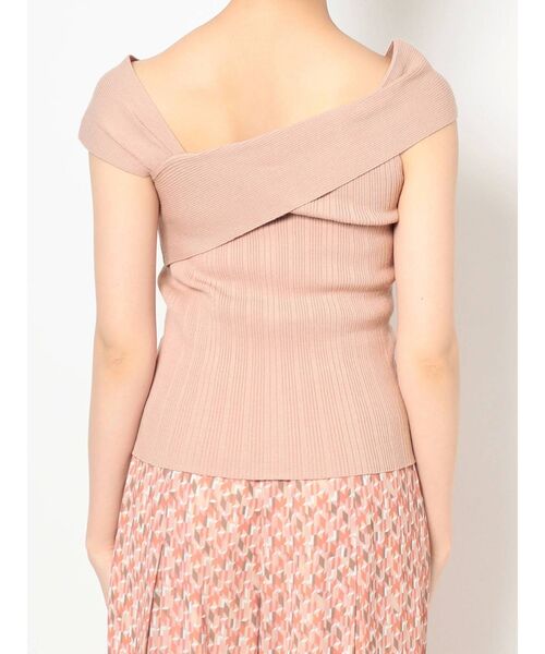 MERCURYDUO（マーキュリーデュオ）の「アシメネックオフショルリブニット（ニット/セーター・レディース・ブラウン/オフホワイト/ピンク/ミント・FREE）」の18枚目の写真