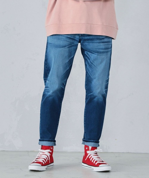 EDWIN（エドウィン）の「【公式】スゴーーいラク　ジャージーズ 　ニット　イージーパンツ（デニムパンツ・メンズ・ブルー/ピンク/ライトインディゴブルー/アイボリー・X-LARGE/MEDIUM/SMALL/LARGE）」の2枚目の写真