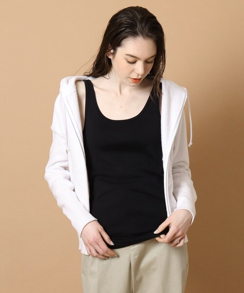 DRESSTERIOR（ドレステリア）の「◆フライスタンクトップ（タンクトップ・レディース・ブラック/ベージュ/ホワイト系・38）」の2枚目の写真