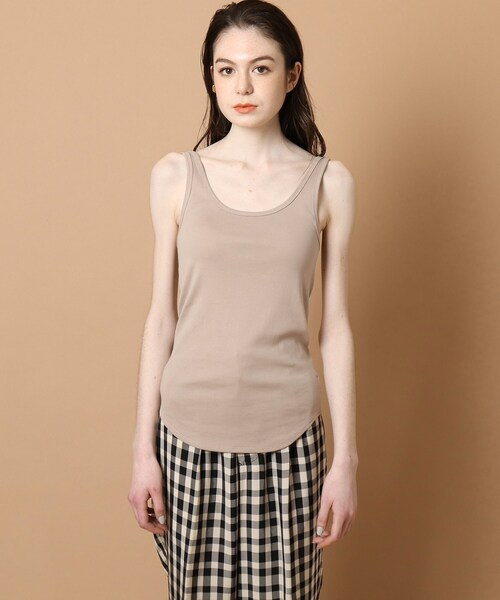 DRESSTERIOR（ドレステリア）の「◆フライスタンクトップ（タンクトップ・レディース・ブラック/ベージュ/ホワイト系・38）」の5枚目の写真