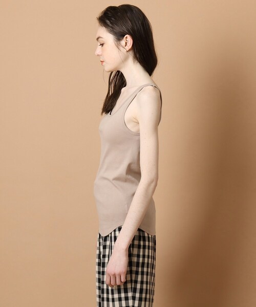 DRESSTERIOR（ドレステリア）の「◆フライスタンクトップ（タンクトップ・レディース・ブラック/ベージュ/ホワイト系・38）」の6枚目の写真