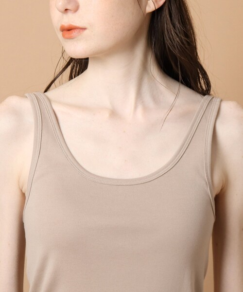 DRESSTERIOR（ドレステリア）の「◆フライスタンクトップ（タンクトップ・レディース・ブラック/ベージュ/ホワイト系・38）」の8枚目の写真