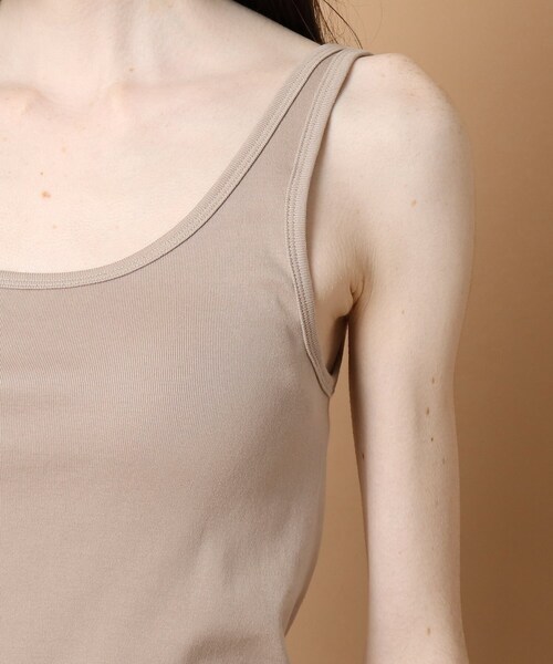 DRESSTERIOR（ドレステリア）の「◆フライスタンクトップ（タンクトップ・レディース・ブラック/ベージュ/ホワイト系・38）」の9枚目の写真